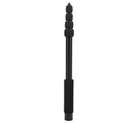 Mic Boom Arm, 4/5 Section Extendable Microphone Extension Arm 1/4 Inch Screw Locking System Aluminium Alloy High Durability Mic Boom Pole with Soft Foam Handle for Interview (5 Section)