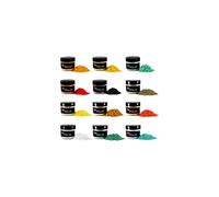 - Mica Powder - 12 Jars of Pigment for Paint, Dye, Soap Making, Nail Polish, Epoxy Resin, Candle Making, Bath Bombs, Slime - Autumn Hues
