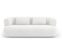 Micadoni Home Sofá 3 plazas de tejido bouclé marfil