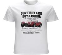 MICAOJI Shelby Cobra The Complete Dream Car Men's T-Shirt American Muscle Carrol White L