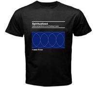 MICAOJI SPIRITUALIZED Space Men's T-Shirt Casual Graphic Tops White S
