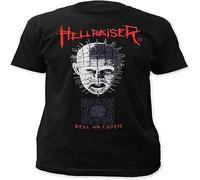 MICAOJI Summer Hellraiser Pinhead Hell On Earth Movie Men's T-Shirt Black XL