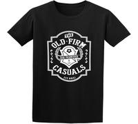 MICAOJI The Old Firm Casuals Band Crest Men's T-Shirt Unisex Men Tees Black 3XL