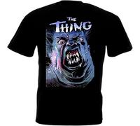 MICAOJI The Thing v32 Mens T-Shirt Movie Poster Horror John Carpenter Black S