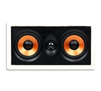 Micca M-CS Altavoz Central de 2 vías para empotrar en Pared, Doble woofer de 13,3 cm, diseño MTM LCR, Agudos de cúpula de Seda de 2,5 cm orientable, Blanco, pintable, para Cine y Audio en casa