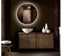 MICE COLLECTION CRISTALED - Espejos led para baño, Espejo retroiluminado Redondo luz Fria Serie Alpha Ø 50 cm