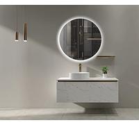 MICE COLLECTION CRISTALED - Espejos led para baño, Espejo retroiluminado Redondo luz fria SERIE ALPHA Ø 70 cm