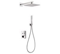 Mice - Conjunto termostático de ducha Color Cromado con sistema TURN CLEAN SYSTEM Tecnología de última generación - Griferia Baño, duchas empotradas