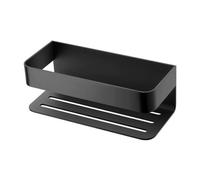 Mice - Elegante jabonera Frontal para Ducha/Bañera/Lavabo/Fregadero - Fabricada en Acero Inoxidable - Doble Sistema de fijación Mediante Adhesivo o Tornillos (Black Gun Metal)