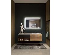 Mice - Espejo retroiluminado iluminación Frontal de luz fría - Espejo de Baño con Iluminación LED - Espejo con luz para Vestidor - Dormitorio - Maquillaje - Medida 120x80CM