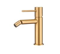 Mice - Grifo de bide - Monomando de griferia para WC agua Fria/Caliente -Grifo higienico WC- SERIE MONZA Oro Cepillado BDM039-2OC