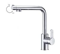 MICE - Grifo de cocina monomando con osmosis - Giratorio 360 ° con caño alto para fregadero - OSMOSIS 2 VIAS - Serie MONTECARLO GOS001