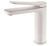 Mice - Grifo monomando de lavabo, Grifería de baño con caño corto Color Blanco Mate BDR031-1BL