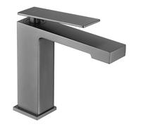 MICE - Grifo monomando de lavabo - Griferia de lavamanos de baño para agua fria/caliente Black Gun Metal BDP048-1BGM