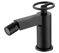 MICE - Grifo monomando para bidé fabricado en latón - Grifos para WC - Griferia de baño apto para agua frio/caliente Negro Mate BDC033-2NG