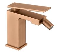 MICE - Grifo monomando para bidé hecho de latón - Grifo higienico WC para agua fria/caliente Oro Rosa Cepillado BDP048-2ORC