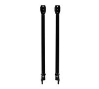 MICEL - 10456 - Juego de brazos para toldos de balcón o pared, Incluye soporte para barandilla, Color negro, 130 x 45 x 500 mm