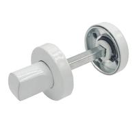 MICEL - 10969 - Muletilla Con Desbloqueo, Con Roseta, Con Sistema Antipánico, Incluye Tornillos y Llave Allen, De acero inoxidable, Color blanco, 35 x 35 x 35 mm