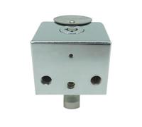 MICEL - 13370 - Candado Cuadrado de Seguridad con Grillete de Acero Inoxidable, Llave Tubular y Cilindro de Latón, ideal para Puertas, Armarios y Contenedores, acabado Cromado Brillo, 50 x 85 x 60 mm