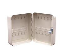 MICEL - 13379 - Armario para almacenaje de llaves, Para colgar en la Pared, Capacidad de 20 llaves, Color gris y beige, 160 x 200 x 75 mm