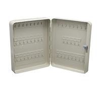 MICEL - 13380 - Armario para almacenaje de llaves, Para colgar en la Pared, Capacidad de 45 llaves, Color gris y beige, 240 x 300 x 75 mm