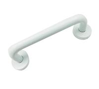 MICEL - 28203 - Manillón con roseta curva en aluminio (53 mm) para puerta. Acabado en blanco.