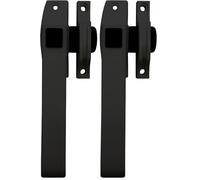 MICEL - 51416 - Cierre a presión en nylon para puertas, adecuado para la mano izquierda, color Negro, 52 x 145 x 55 mm (Paquete de 2)
