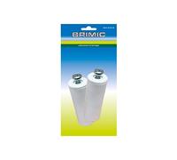 MICEL - 91778 - Tope para persiana enrollable, 2 unidades, incluye tornillo de metal de métrica 6, de Plástico Blanco, 60 x 20 mm.