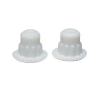 MICEL - 91987 - Tapones para Agujeros, Tapa para Módulos Cremallera, en Polietileno, acabado Blanco, Diámetro de 7,4 mm, 10 unidades, 7,4 x 7,4 x 6 mm