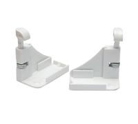 MICEL Enganches para mosquitera 92137 Nylon blanco 2 unidades 52,5 x 30 x 60 mm