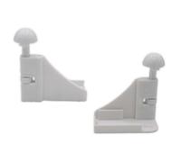 MICEL Enganches para mosquitera 92137 Nylon blanco 2 unidades 52,5 x 30 x 60 mm