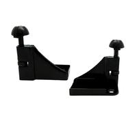 MICEL - 92138 - Juego de Enganches para Mosquitera de Nylon, acabado Negro, 2 unidades, 52,5 x 30 x 60 mm