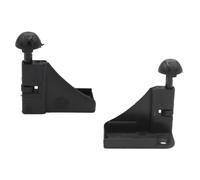 MICEL - 92138 - Juego de Enganches para Mosquitera de Nylon, acabado Negro, 2 unidades, 52,5 x 30 x 60 mm