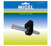 MICEL - 92548 - Soporte para eje de toldo enrollable, para toldos dobles, Color negro, 103 x 36 x 48 mm.
