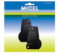 MICEL - 92568 - Juego de tapas laterales para toldo, para perfiles de carga de 85 mm, Color negro, 64,6 x 10,4 x 96,4 mm