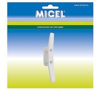 MICEL - 92572 - Cornamusa de amarre para toldo de guías o capotas, Color blanco, 18 x 20 x 102 mm