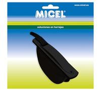 MICEL - 92689 - Recogedor para Persianas de Embutir, Sin Pivote, para Cintas de Persiana de 14 mm, en ABS, acabado Negro, 180 x 30 x 100 mm.