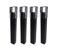 Micel - Juego pata somier 250x30x40mm sin rueda negro(4 uds pzas)