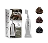 Micezione tintura per capelli essence, crema tintura per capelli per estratto di piante naturali per copertura dei capelli grigi, formula senza ammoniaca, colore (Chestnut Brown)