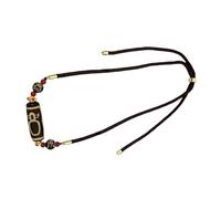 MICFENY Collar tibetano de cuentas Dzi de nueve ojos, hecho a mano, joyería espiritual para protección y sabiduría