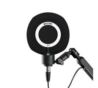 Micfuns C1 - Filtro de viento para micrófono profesional, filtro acústico para micrófonos de estudios de grabación de 1.77 a 2.36 pulgadas (negro)