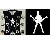 Michael Angelo Batio Sticker Vinyl From Headstock Guitar & Bass (blanco)