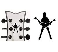 Michael Angelo Batio Sticker Vinyl From Headstock Guitar & Bass (negro)