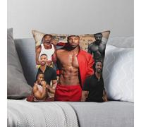 Michael B. Jordan - Funda de almohada cuadrada de poliéster y lino, terciopelo, decorativa, para el hogar