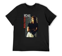 Michael Bolton Vintage Men's T-Shirt Unisex Black Cotton Print tee Shirts XXL