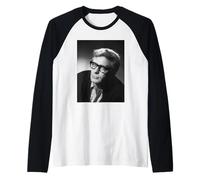 Michael Caine El Trabajo Italiano Obtener Carter Actor Retrato Camiseta Manga Raglan
