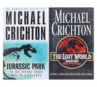 Michael Crichton Collection 2 Books Set (The Lost World, Jurassic Park)