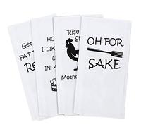 Michael Grace Gifts The Art of Gift - Juego de Toallas de Cocina para inauguración de la casa, Divertidos paños de Cocina para Hacer Toallas de Mano Blancas para inauguración de la casa, cumpleaños