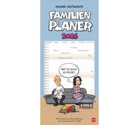 Michael Holtschulte: Familienplaner 2026: Mehr Ordnung im Familienchaos: Lustiger Kalender mit 5 Spalten und heiteren Cartoons über den täglichen Wahnsinn. Wandkalender 21 x 45 cm