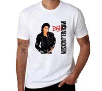 Michael | Jackson 'Bad' - Camiseta para hombre, Estilo blanco, M